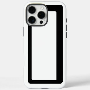 Minimalistische Abstrakte Kontur Schwarz/Weiß iPhone 16 Pro Max Hülle