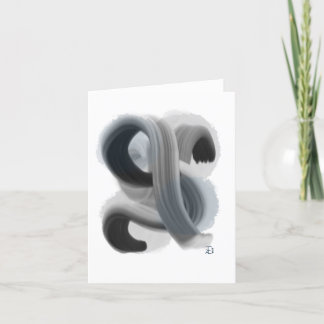 Minimalistische Abstrakte Kunstwerke Faltkarte Dan Dankeskarte