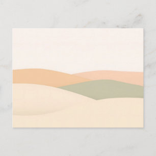 Minimalistische Abstrakte Landschaft mit den Rolli Postkarte