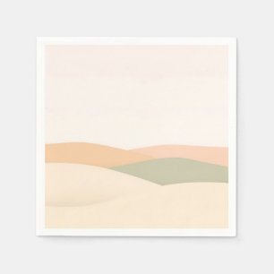 Minimalistische Abstrakte Landschaft mit den Rolli Serviette