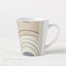 Minimalistische Abstrakte Latte-Tasse Milchtasse