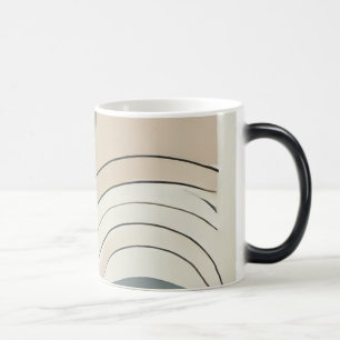 Minimalistische Abstrakte Morphing-Tasse Verwandlungstasse