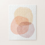 Minimalistische Abstrakte Pastagerichte Wasserfarb Puzzle<br><div class="desc">Minimalist Abstract Pastel Watercolor Shapes Puzzle</div>