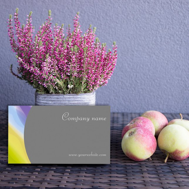 Minimalistische abstrakte QR-Karte für graue Laven Visitenkarte (Von Creator hochgeladen)