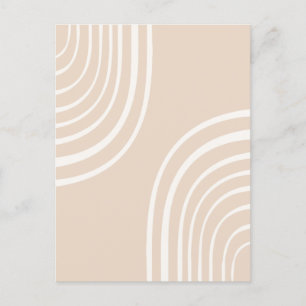Minimalistische Abstrakte Regenbogen #forms #geome Postkarte