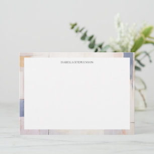 Minimalistische Abstrakte Stylish Pastel Dankeskarte