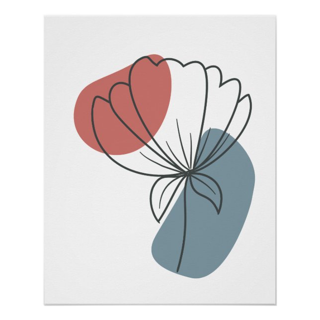 Minimalistische Abstrakte Wall Kunst Poster (Vorderseite)