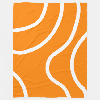 Minimalistische abstrakte weiße Linien auf lebendi Fleecedecke
