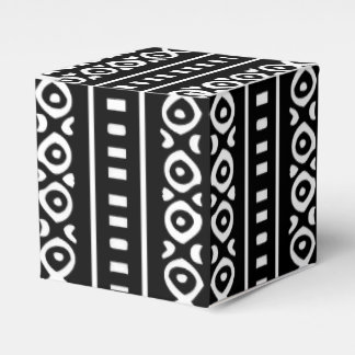 Minimalistische afrikanische Druckverpackung Geschenkschachtel
