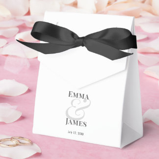 Minimalistische Ampersand-Hochzeit | Benutzerdefin Geschenkschachtel