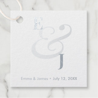 Minimalistische Ampersand-Hochzeit | Danke Geschenkanhänger