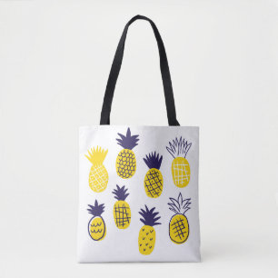 Minimalistische Ananas, buntes abstraktes Design.