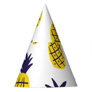 Minimalistische Ananas, buntes abstraktes Design. Partyhütchen