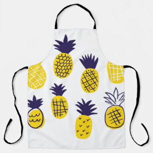 Minimalistische Ananas, buntes abstraktes Design. Schürze