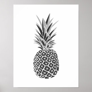 Minimalistische Ananas Poster