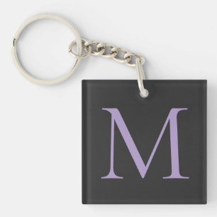 Minimalistische Anfangsbuchstaben Monogram modern Schlüsselanhänger