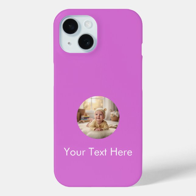 Minimalistische anpassbare Schutzhülle Case-Mate iPhone Hülle (Rückseite)