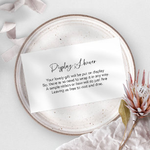 Minimalistische Anzeigeraumkarte Begleitkarte