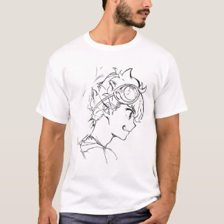 Minimalistische Appare Line Art T-Shirt