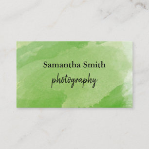 Minimalistische Aquarellbrush Visitenkarte