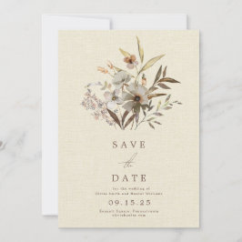 Minimalistische Aquarellfarben Wildblume Imitate L Save The Date