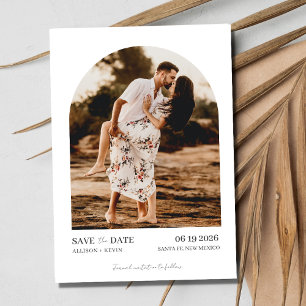 Minimalistische Arch Foto Beach Hochzeit Save The Date
