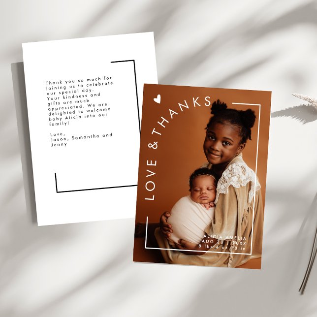 Minimalistische Arch Liebe & Danke Baby Dusche Fot (Von Creator hochgeladen)