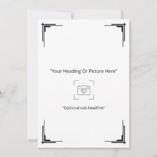Minimalistische Art Deco benutzerdefinierte Fotogr Karte