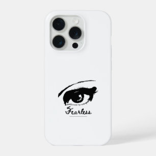 Minimalistische Ästhetik Augenlinie Kunst Fearless iPhone 15 Pro Hülle