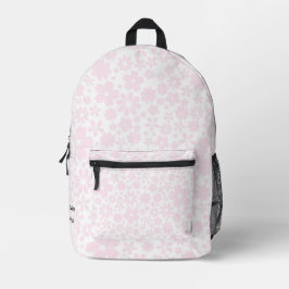 Minimalistische Ästhetik der  rosa Kirschblüten Bedruckter Rucksack
