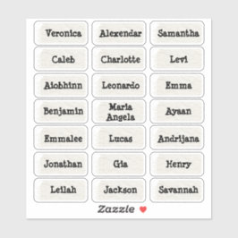 Minimalistische Aufkleber mit Vintagem Stil