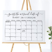 Minimalistische Baby-Dusche Ratschlag Fälligkeitsd