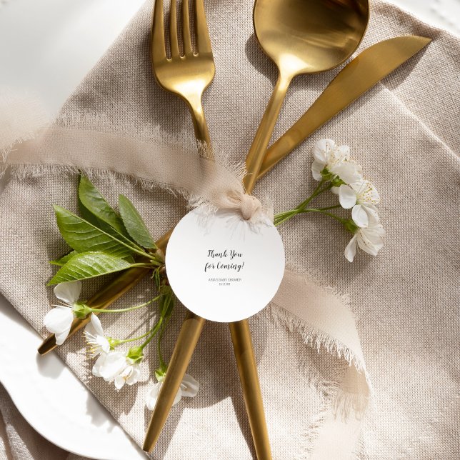 Minimalistische Babydusche bevorzugt klassische Ro Runder Aufkleber (Von Creator hochgeladen)