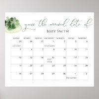 Minimalistische Babydusche Vermutung Fälligkeitsda