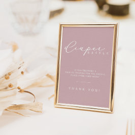 Minimalistische Babydusche-Windeln-Raffelstation-Z Poster