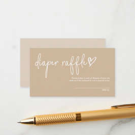 Minimalistische Babydusche-Windelwanne mit abgesch Begleitkarte