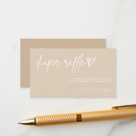 Minimalistische Babydusche-Windelwanne mit abgesch Begleitkarte