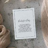 Minimalistische Babyparty-Bücher für Baby