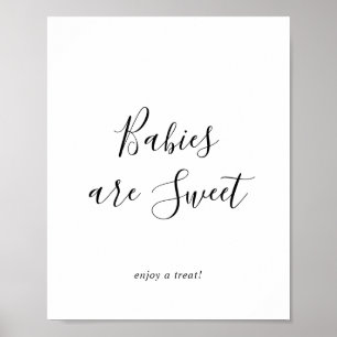 Minimalistische Babys sind süß Genießen Sie eine L Poster