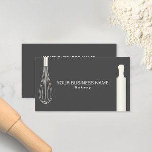 Minimalistische Bäckerei-Konditorei-Bäckerei-Gesch Visitenkarte