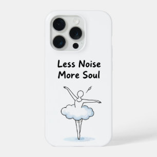 Minimalistische Balletttänzer-Seelen-Zitat-Kunst iPhone 15 Pro Hülle