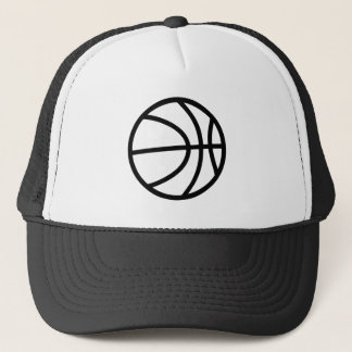 Minimalistische Basketball-Symbol-Trucker-Mütze Truckerkappe