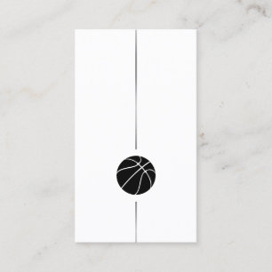 Minimalistische Basketball-Visitenkarte Visitenkarte