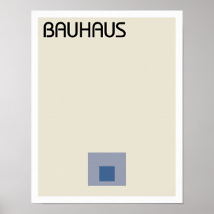 Minimalistische Bauhaus-Plätze Poster