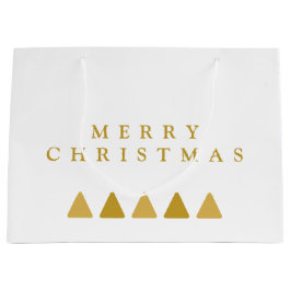 Minimalistische Bäume Frohe Weihnachtsvorlage Große Geschenktüte