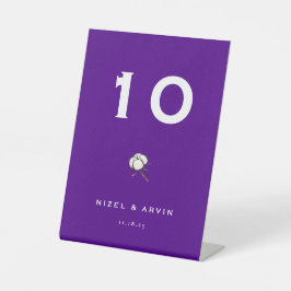 Minimalistische Baumwolle Dunkel lebendig Lila Sockelschild