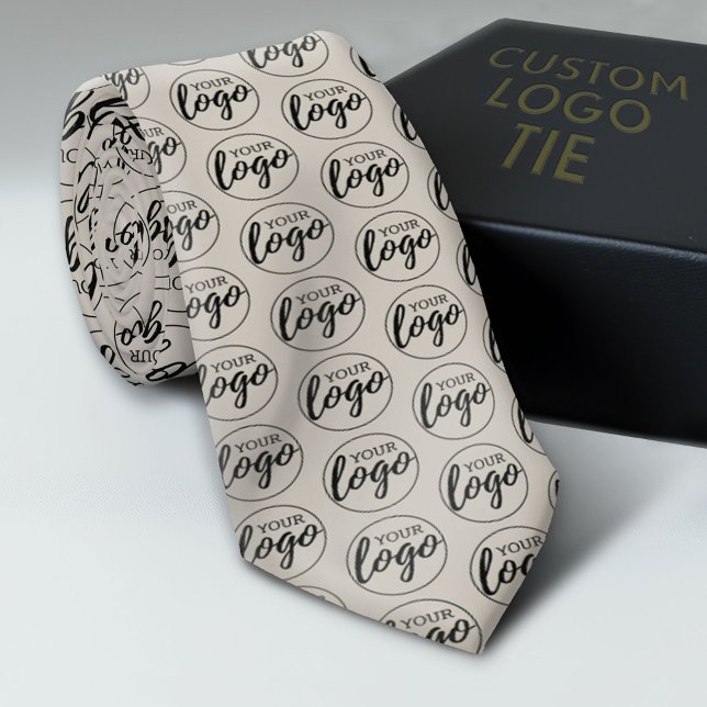 Minimalistische Beilage für Ihr Logo-Unternehmen Krawatte (Custom Logo Neck Ties)