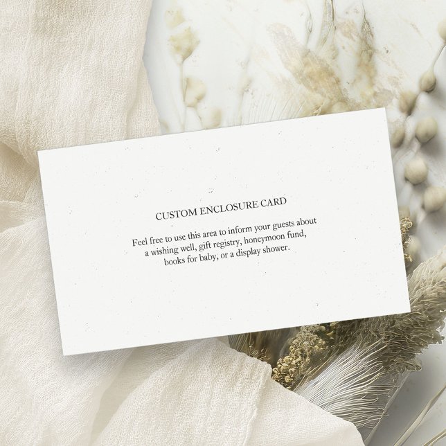 Minimalistische benutzerdefinierte Einschließkarte Begleitkarte (Von Creator hochgeladen)