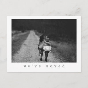 Minimalistische benutzerdefinierte Fotografie Wir Postkarte