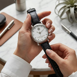 Minimalistische benutzerdefinierte Namensuhr moder Armbanduhr